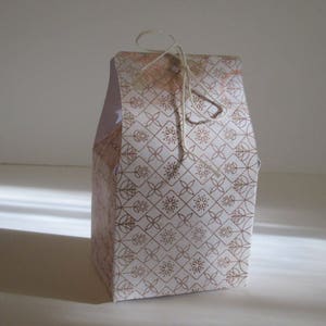 Set of Fancy Milk Carton Gift Boxes - "Garden Tea" - Digital Download