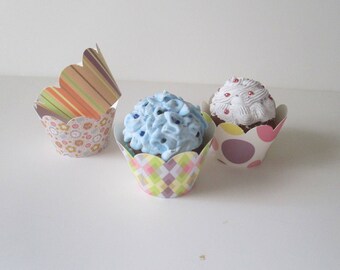 Set of Children cupcake wrappers - Digital Download