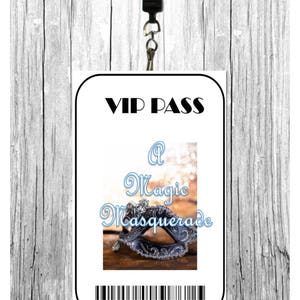 A Magic Masquerade - VIP Pass for Dance Customizable - Printable Digital Download