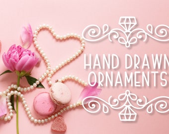 Ornament, Dingbat, Symbol, Swoosh, Flourish, Font, Otf, Ttf, Woff, Wedding, Commercial, Cricut, Silhouette, Clipart, Extras, Hand Drawn