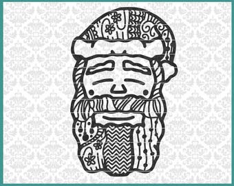 Download Free Santa Zentangle Svg Etsy SVG DXF Cut File