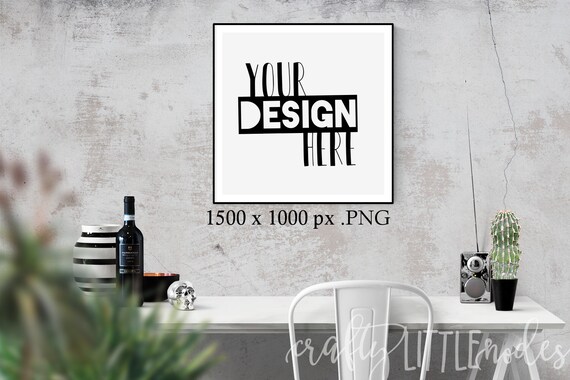 Mockup Mock Up Square Stylized Photography Svg Blank Printable