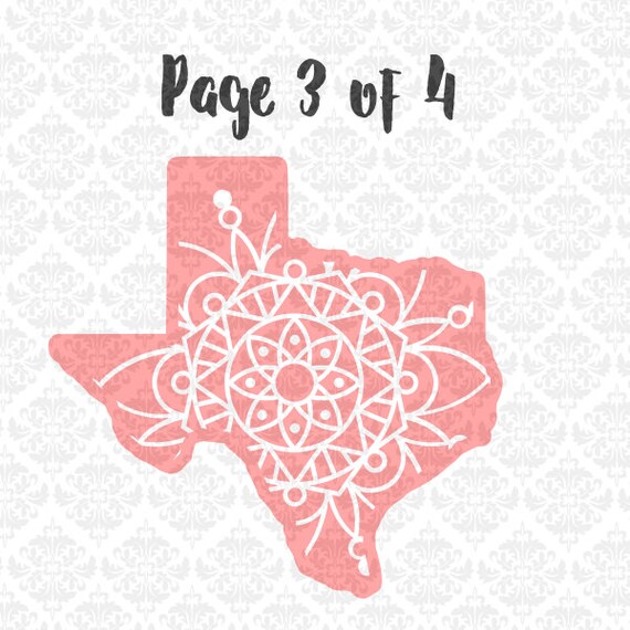 Download Texas Mandala Svg Texas Zentangle Svg Texas Svg Texas State Etsy