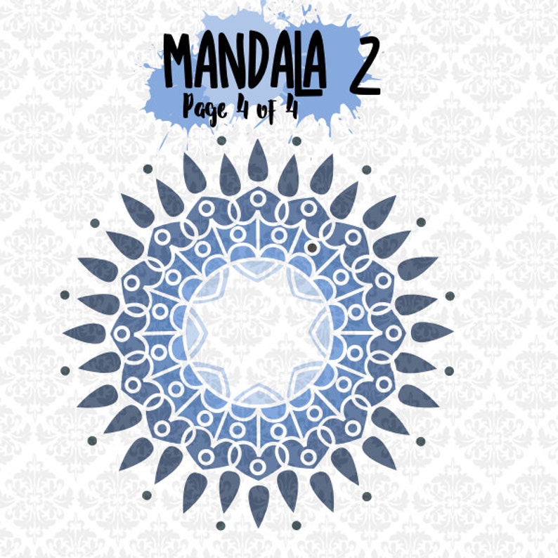 Download Mandala Intricate Henna Tattoo round Monogram SVG DXF Ai ...