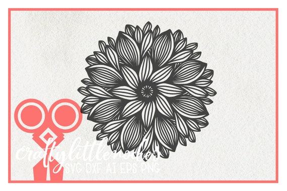 Download Zentangle Svg Mandala Svg Zentangle Flower Svg Mandala | Etsy