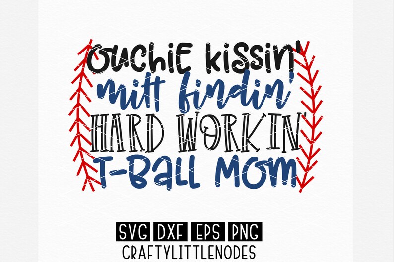 Download T-BALL MOM Svg T-ball Player Teeball Weeball Baseball | Etsy
