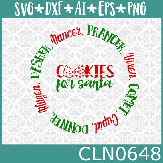 Cookies For Santa Svg The Giving Plate Svg Christmas Svg Etsy