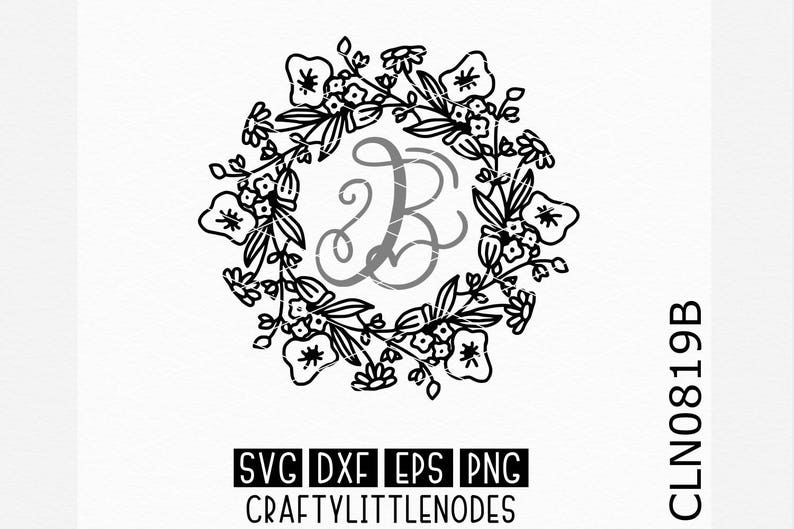 Download Floral Wreath Svg Flower Circle svg Sunflower svg Daisy | Etsy