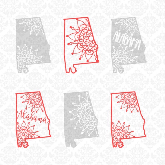 Download Alabama Mandala Henna Filigree Zentangle Intricate SVG DXF ...
