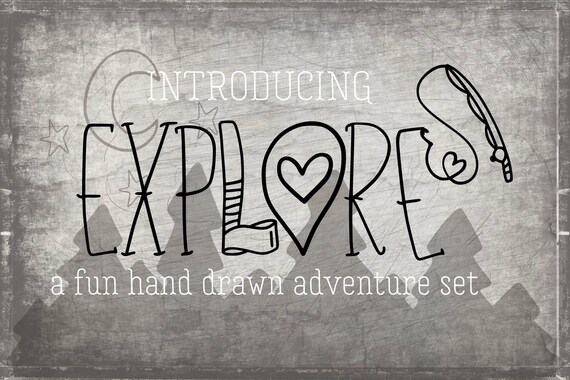 Explore Font Dingbat Font Symbol Font Ornament Font Cricut Etsy