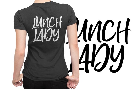 Svg Lunch Lady Cafeteria Worker School School Lunch Gift Etsy