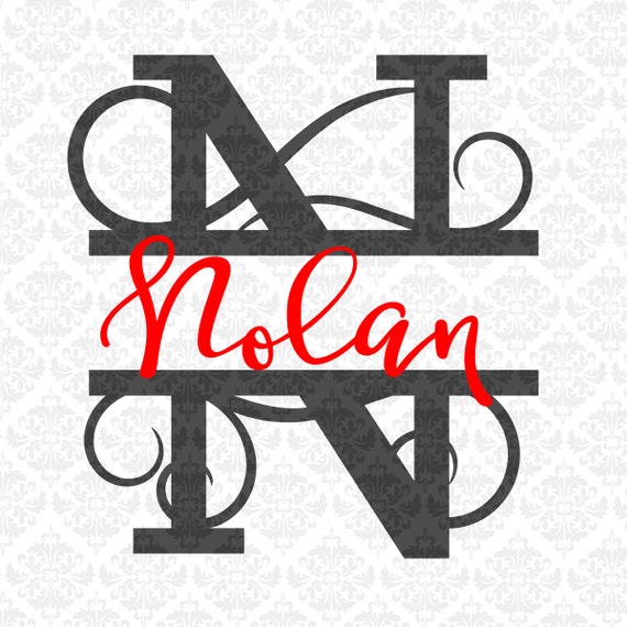 Download Split Letter SVG Split Monogram Svg Split letter Monogram ...