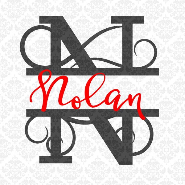 Split Letter SVG Split Monogram Svg Split letter Monogram ...