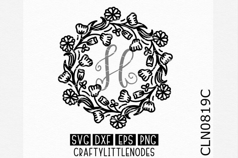 Download Floral Wreath Svg Flower Circle svg Sunflower svg Daisy | Etsy