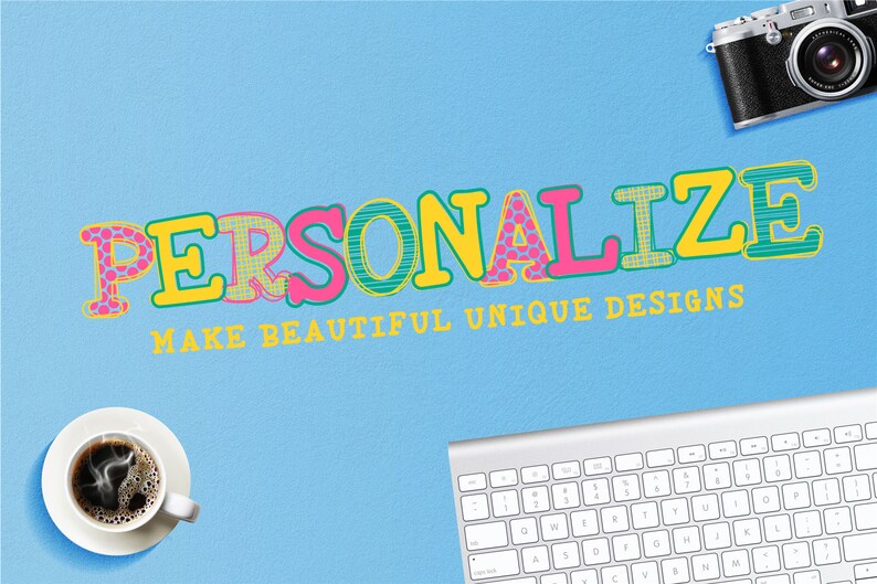 Download OTF TTF font Hand Drawn Layered Alphabet Design SVG | Etsy