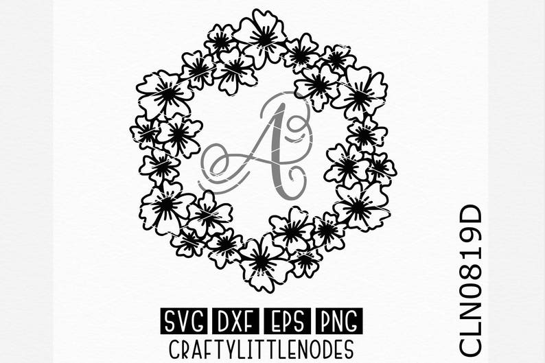 Download Floral Wreath Svg Flower Circle svg Sunflower svg Daisy | Etsy
