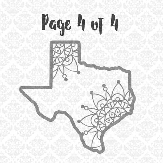 Download Items similar to Texas Mandala svg, Texas Zentangle Svg ...