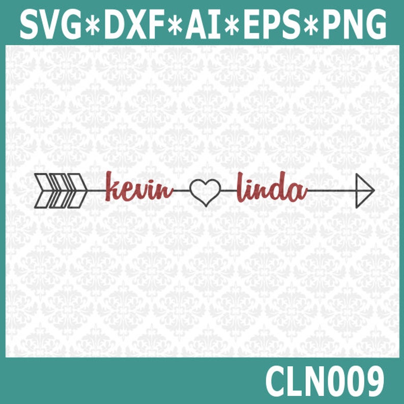 Download CLN009 Arrow Ends Feather Lines Name Frame Arrows Blank ...