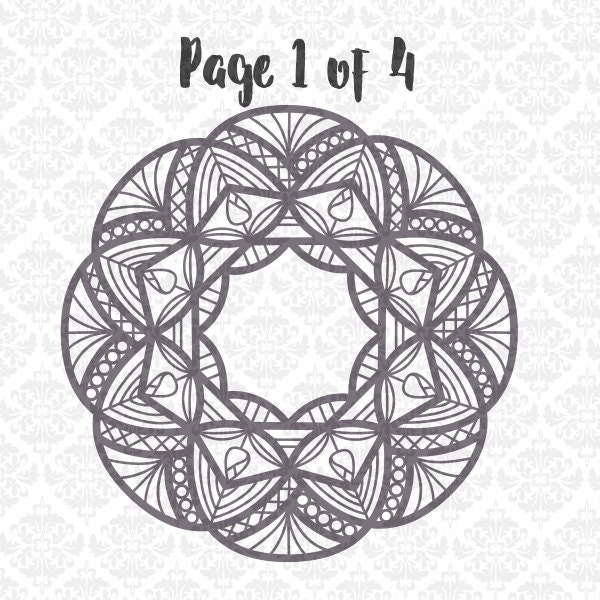 Mandala Garden Flower Love Grows Here Intricate Henna SVG ...