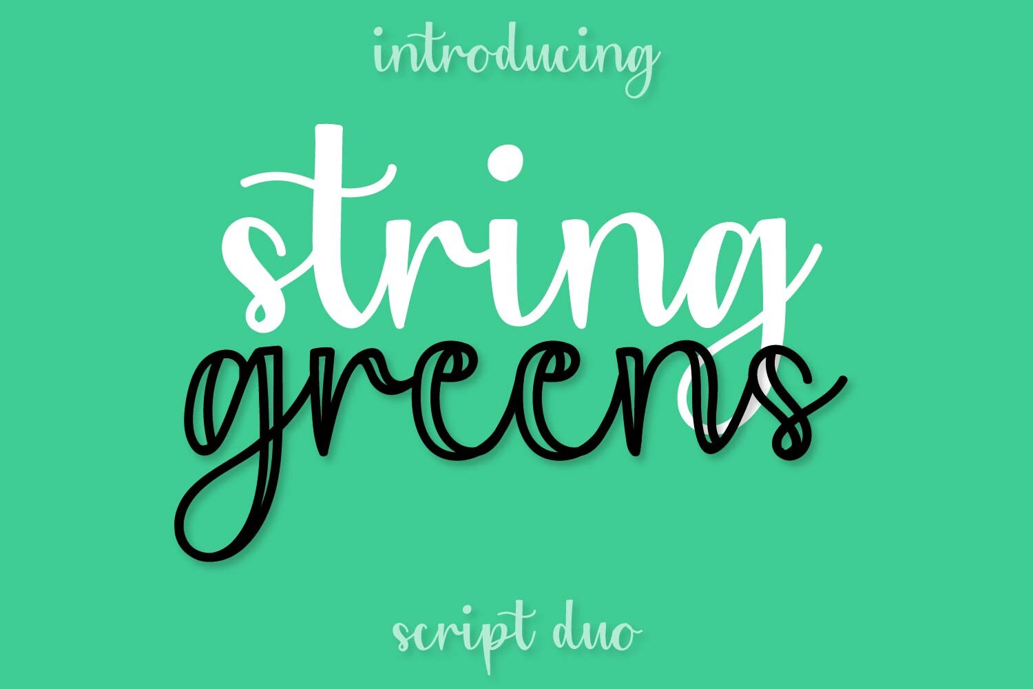 Green script. Green script