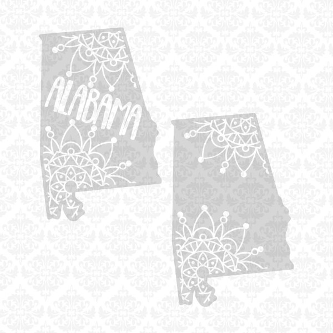 Download Alabama Mandala Henna Filigree Zentangle Intricate SVG DXF Ai | Etsy