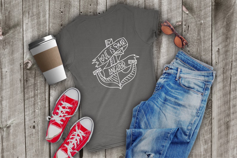 Download Anchor Svg Nautical Wedding Wedding Shirt Love Shirt Hand ...