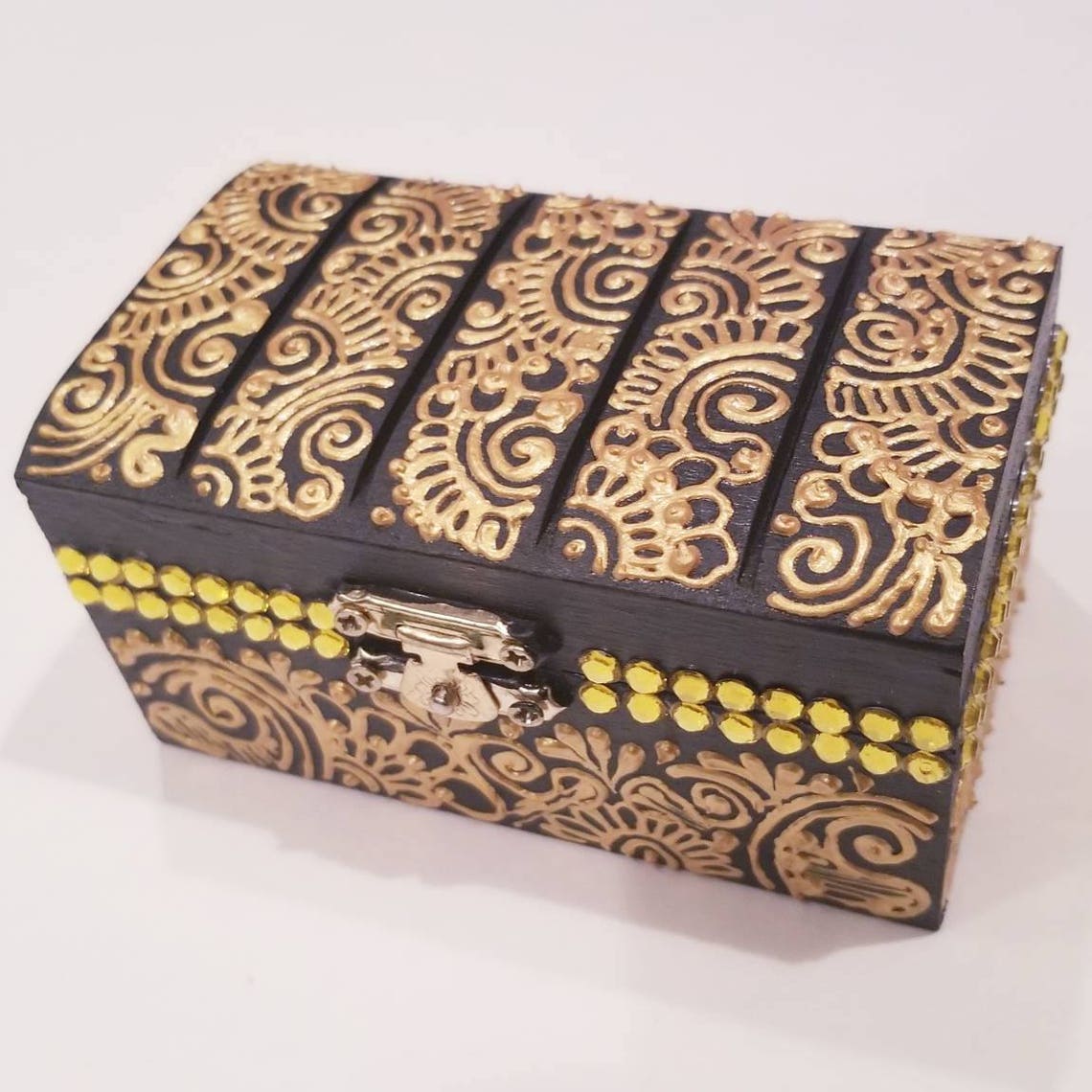 Black and Gold Jewelry Box Etsy 日本