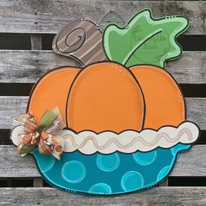 Pumpkin Pie Door Hanger, Door Hanger, Fall Door Hanger