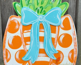 Carrot Door Hanger, Easter Door Hanger, Door Hanger, Spring Door Hanger