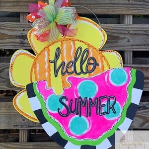 Summer Watermelon Door Hanger