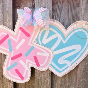 Valentine Cookie Door Hanger, XO Door Hanger, Door Hanger