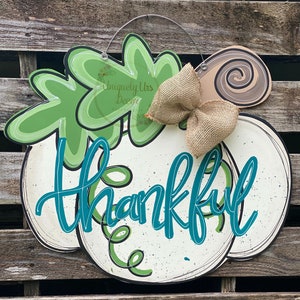 Thankful Pumpkin, Door Hanger, Pumpkin Door Hanger