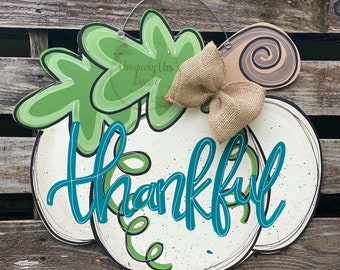 Thankful Pumpkin, Door Hanger, Pumpkin Door Hanger