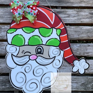 Santa Door Hanger, Christmas Door Hanger, Door Hanger