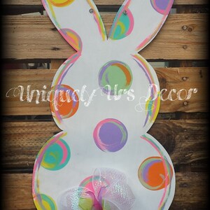 Bunny Door Hanger, Rabbit Door Hanger, Easter Door Hanger, Door Hanger