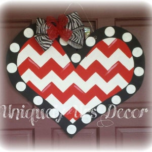 Heart Door Hanger, Valentines Door Hanger, Door Hanger