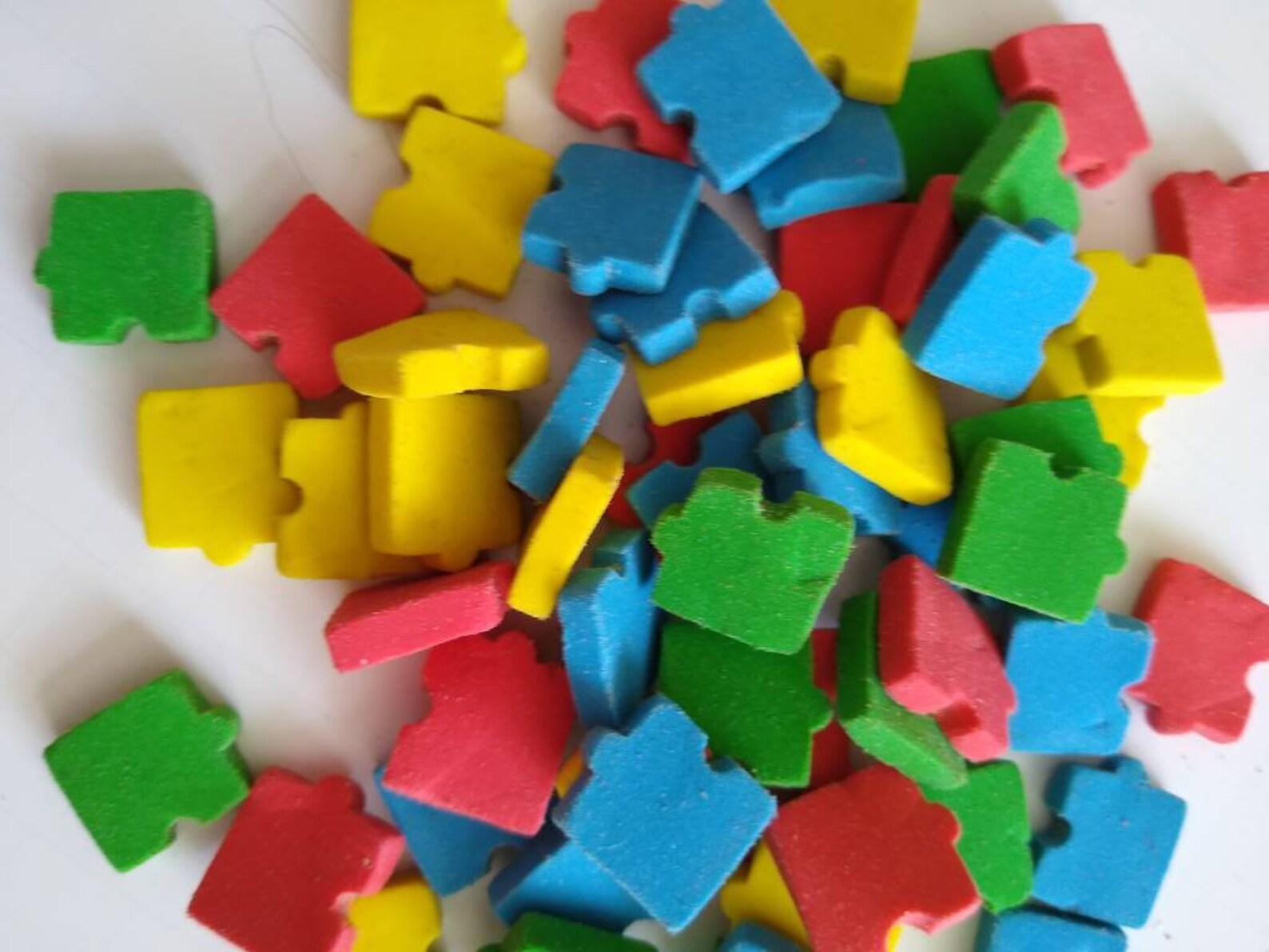 Puzzle Piece Mini Erasers Puzzle Pieces Mini Erasers Puzzle Etsy
