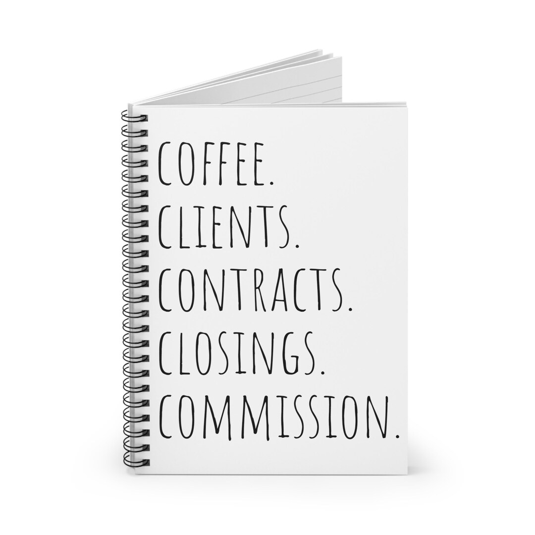 Real Estate Notebook Real Estate Journal Real Estate Agent Etsy