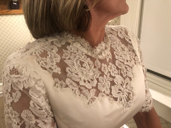 Vintage Bridal Gown 50’s Bridal Gown Satin Weddin… - image 1