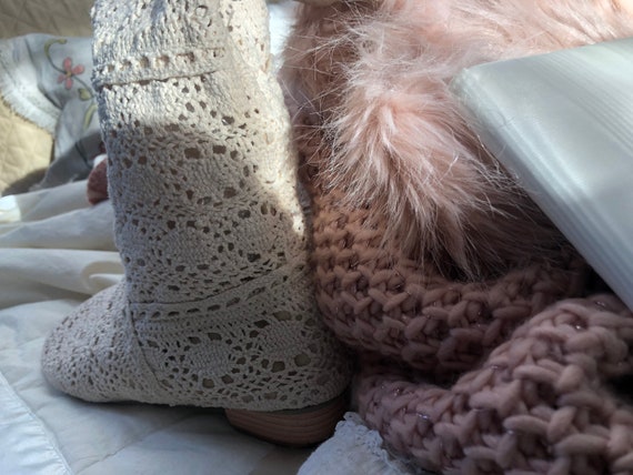 Lace Boots Wedding Boots Romantic Beach Wedding C… - image 3