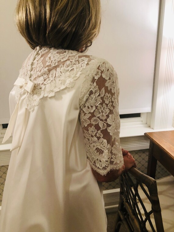 Vintage Bridal Gown 50’s Bridal Gown Satin Weddin… - image 4