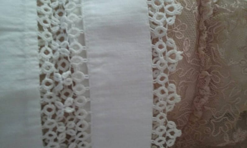 Antique Lace Baby Pillowcases 16X11 Tatted Handmade Lace Edwardian Lace Baby Pillows Baby Shams Bassinet Linens Shabby Chic Baby Keepsake