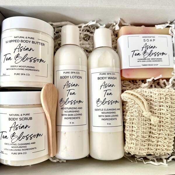 Handcrafted Spa Gift Box: Natural Body Care Set