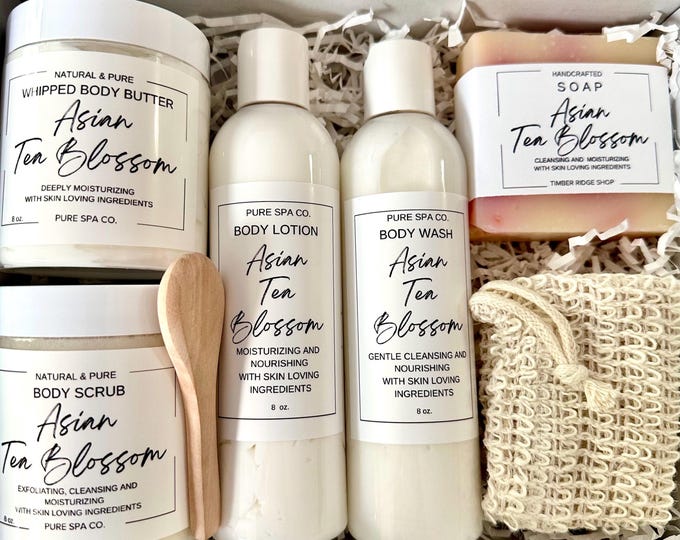 Handcrafted Spa Gift Box: Natural Body Care Set