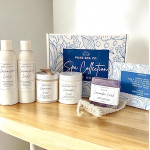 Custom Spa Gift Box • Personalized Self Care Kit • Relaxation Gift for Her • Birthday Gift • Thank You • Choose Scent & Message