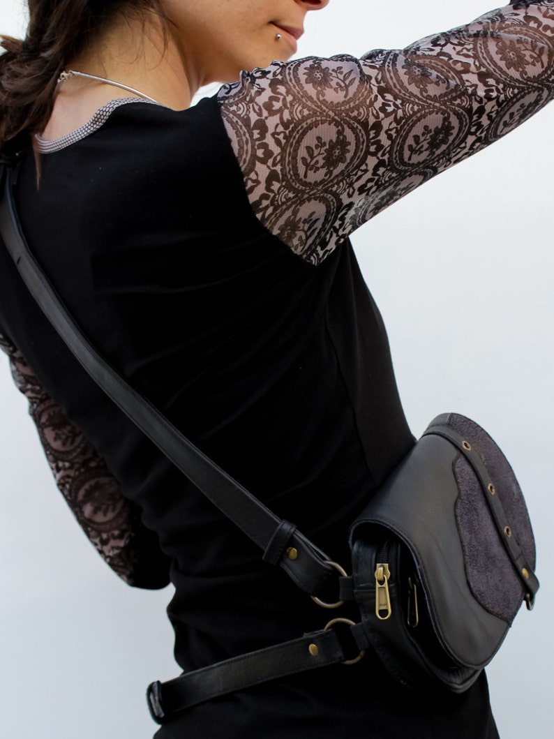 Genuine Leather BagUtility BeltHip BagHip PackFanny PackFanny BagHip BeltFestival accessoriesSEKMETH Deep BrownMIMISAN