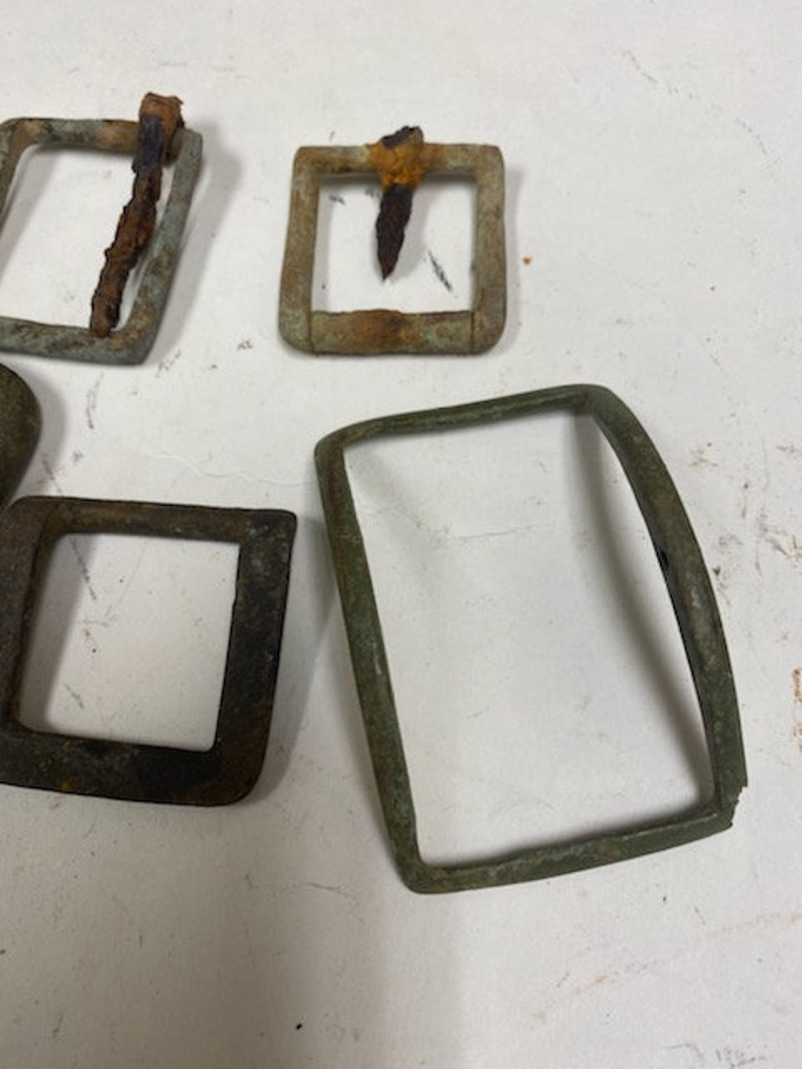 Antique English 1800s belt buckles plus bronze 1700s shoe Etsy