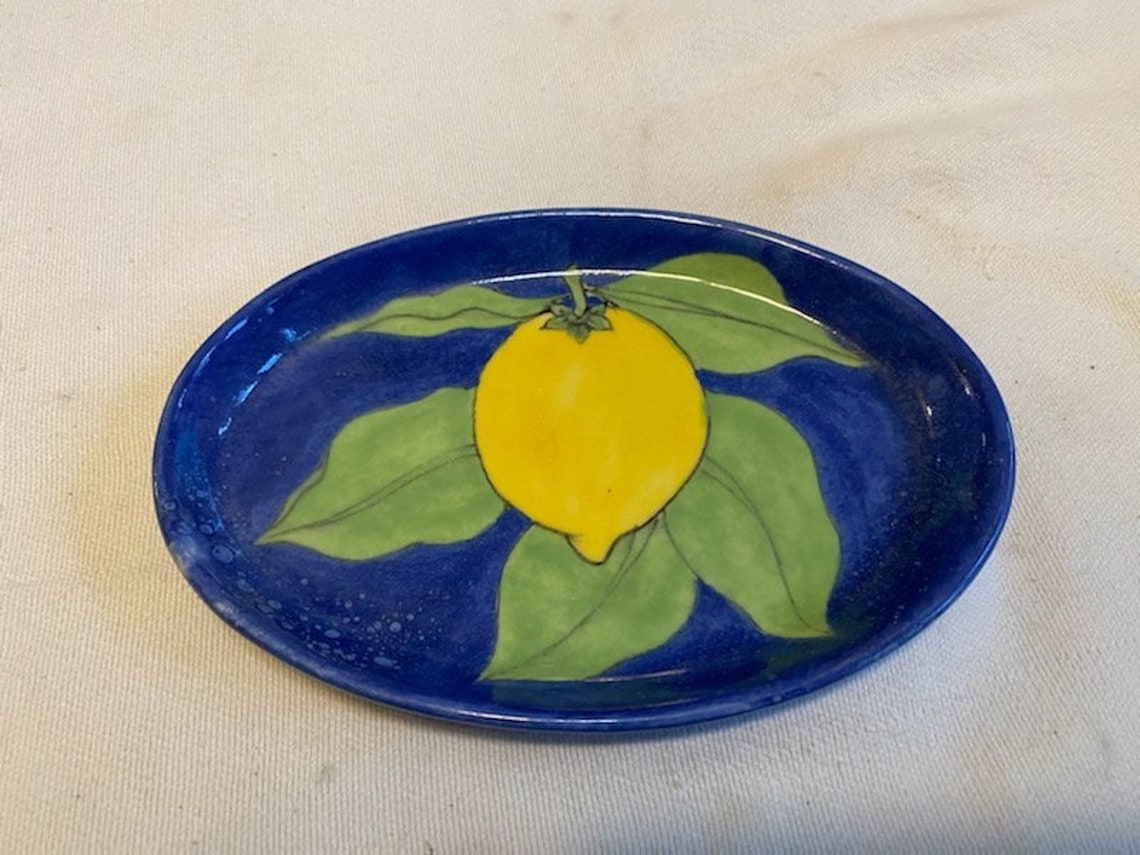 A vintage signed Italian lemon plate Etsy
