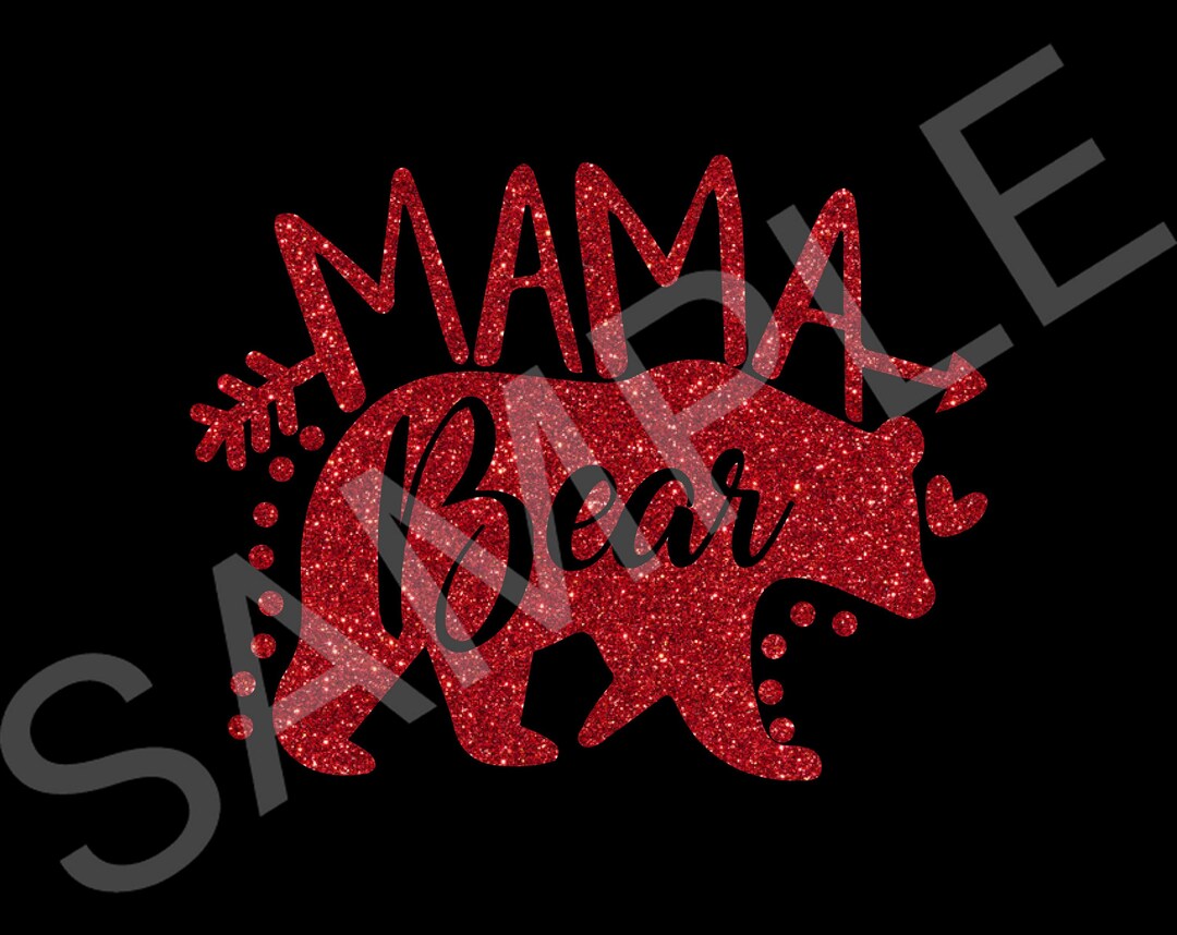 Mama Bear Png ,mama Baby Bear, Mom Bear Png, Bear Mama Png ,sublimation ...