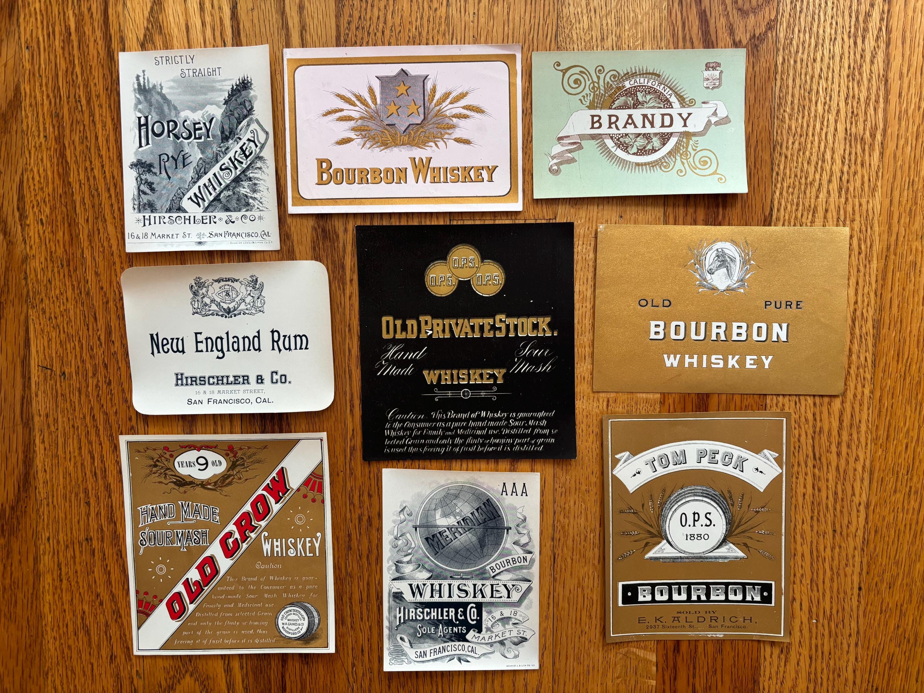 Vintage liquor label - Etsy 日本